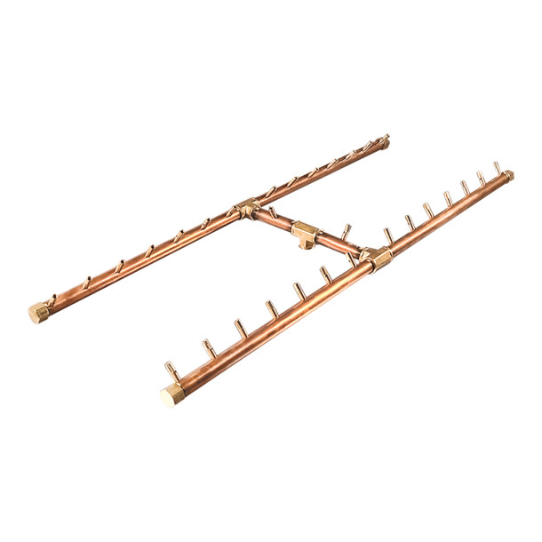 Warming Trends Crossfire 300K BTU 13 inch x 42 inch H-Style Natural Gas or LP Burner - CFBH300 Fire Pit Gas Burner The Fire Pit Store