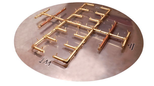 Warming Trends Crossfire 450K BTU Burner System Natural Gas or LP 60" Plate - Fittings -CFB450ALPL60DFLKV34FIT300 Fire Pit Gas Burner The Fire Pit Store Warming Trends Crossfire 450K BTU Burner System Natural Gas or LP 60" Plate - Fittings -CFB450ALPL60DFLKV34FIT300 Fire Pit Gas Burner The Fire Pit Store