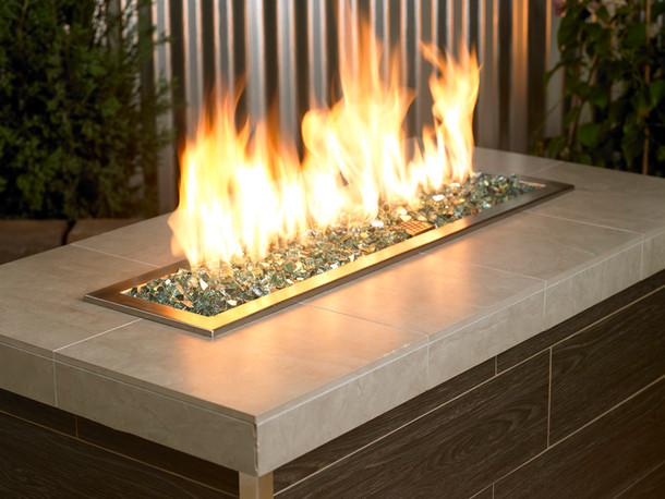 1/2" Azuria Reflecting Premium Fire Glass Fire Pit Fire Glass The Fire Pit Store