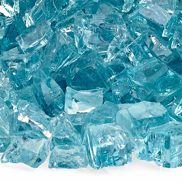 1/2 inch Azuria Classic Fire Glass Fire Pit Fire Glass The Fire Pit Store