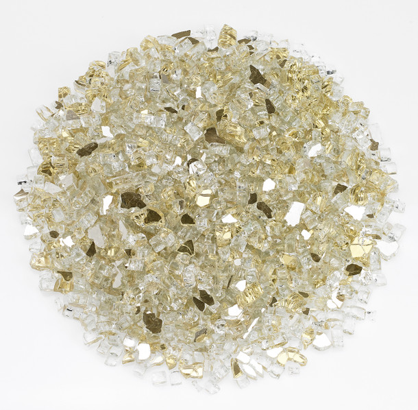 1/4 inch Gold Reflecting Premium Fire Glass Fire Pit Fire Glass The Fire Pit Store