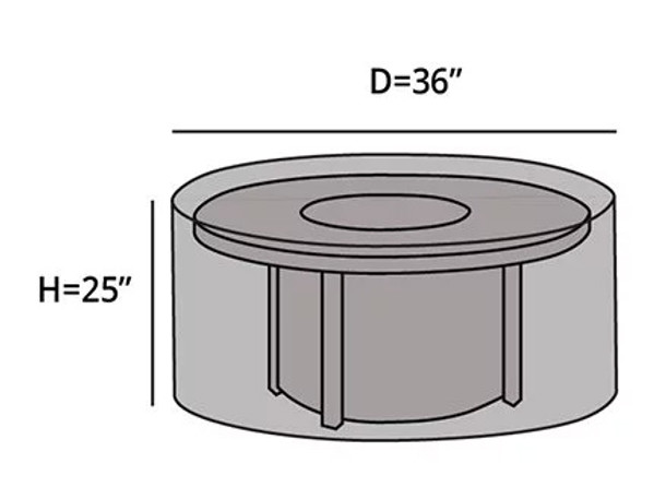 Round Fire Pit Cover - Durable Khaki or Charcoal - 36 inches x 25 inches - F27 Fire Pit Covers The Fire Pit Store Round Fire Pit Cover - Durable Khaki or Charcoal - 36 inches x 25 inches - F27 Fire Pit Covers The Fire Pit Store