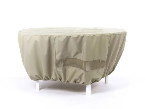 Round Fire Pit Cover - Durable Khaki or Charcoal - 60 inches x 30 inches - 420 Fire Pit Covers The Fire Pit Store Round Fire Pit Cover - Durable Khaki or Charcoal - 60 inches x 30 inches - 420 Fire Pit Covers The Fire Pit Store
