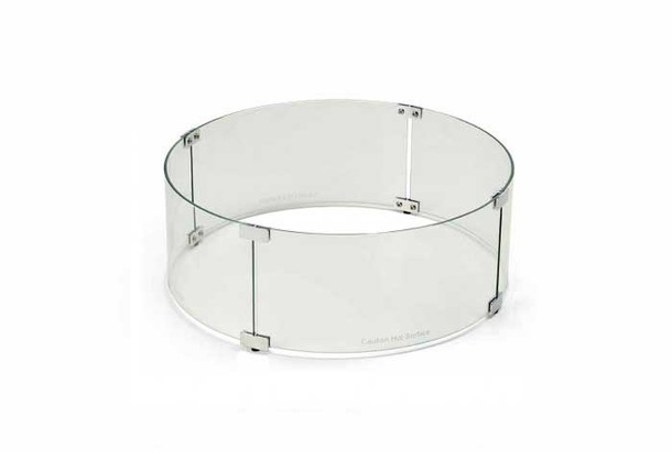 Fire Pit Glass Wind Guard, Round, 48-Inch by HPC WG48-RD Fire Pit Accessories The Fire Pit Store Fire Pit Glass Wind Guard, Round, 48-Inch by HPC WG48-RD Fire Pit Accessories The Fire Pit Store