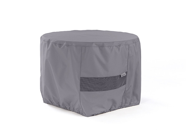 Round Fire Pit Cover - Durable Khaki or Charcoal - 42 inches x 25 inches - F19 Fire Pit Covers The Fire Pit Store