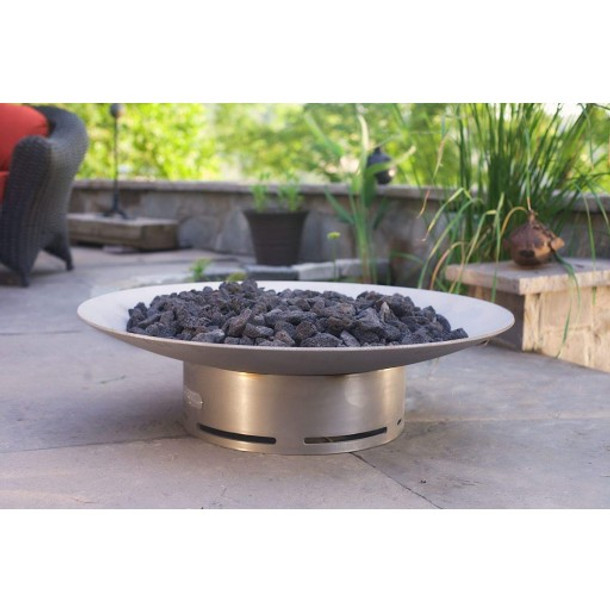 Fire Pit Art Bella Vita 70" Stainless Steel Natural Gas or LP Gas Fire Pit - BV70GAS Artistic Fire Pits The Fire Pit Store 2