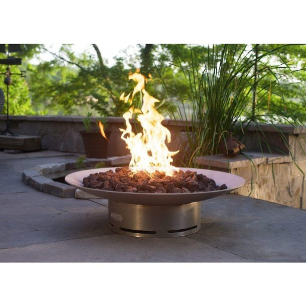 Fire Pit Art Bella Vita 70" Stainless Steel Natural Gas or LP Gas Fire Pit - BV70GAS Artistic Fire Pits The Fire Pit Store 4