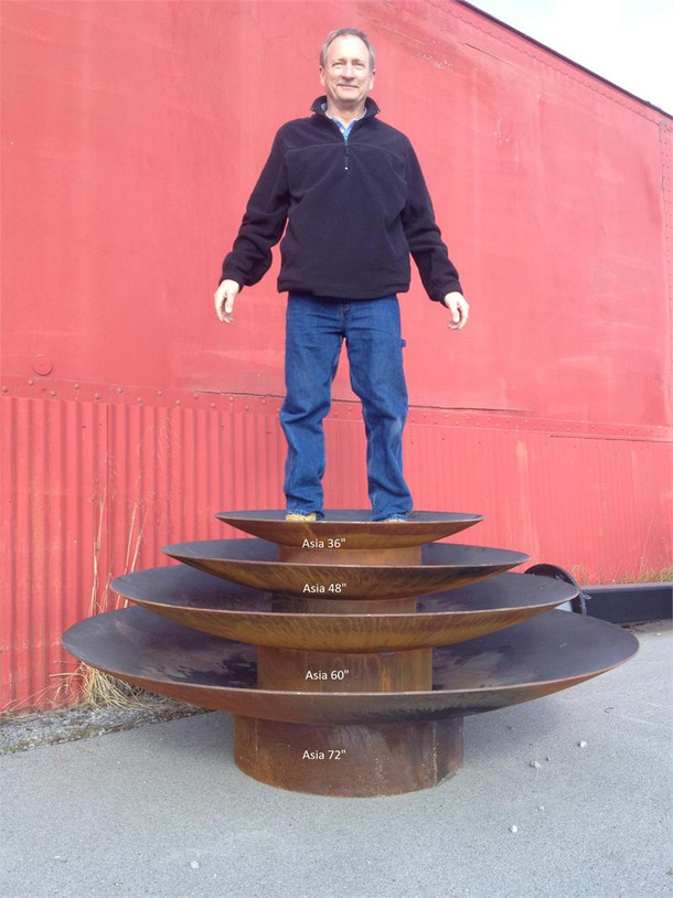 Fire Pit Art Asia 48" Low Flat Oriental Style - AS 48 Fire Pits The Fire Pit Store Fire Pit Art Asia 48" Low Flat Oriental Style - AS 48 Fire Pits The Fire Pit Store