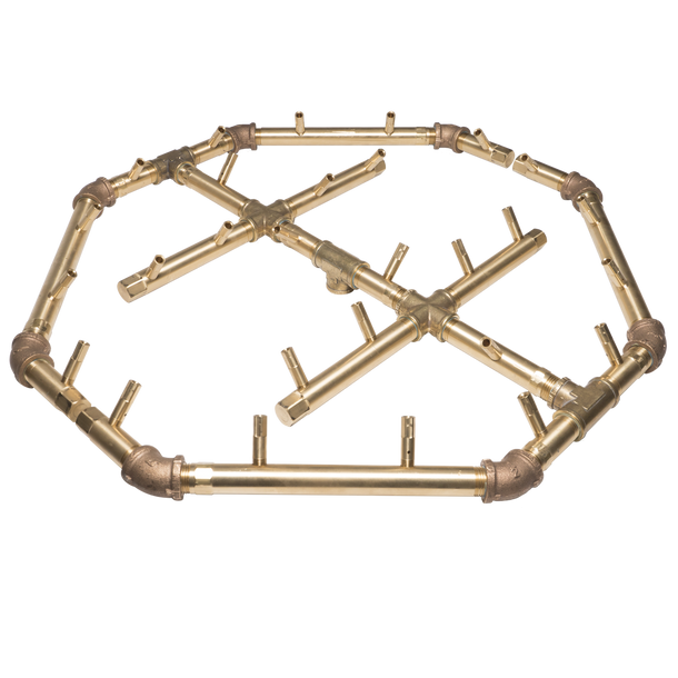 Warming Trends Crossfire 280K BTU Octagonal Natural Gas or LP Burner - CFBO280 Fire Pit Gas Burner The Fire Pit Store Warming Trends Crossfire 280K BTU Octagonal Natural Gas or LP Burner - CFBO280 Fire Pit Gas Burner The Fire Pit Store