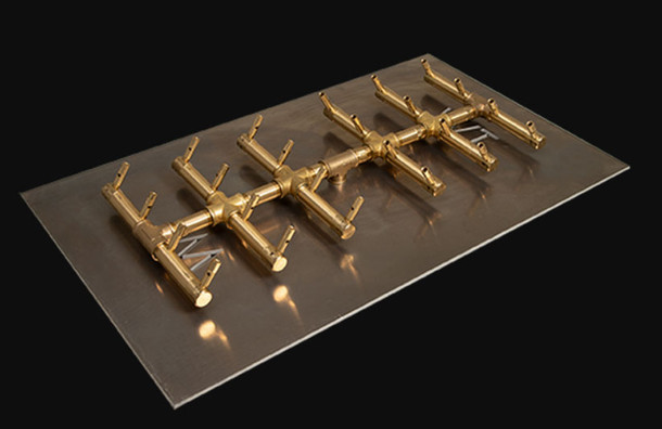 Warming Trends CFBDT240 Double Tree-Style CROSSFIRE™ Brass Burner System Natural Gas or LP CFBDT240NGALPL2917FLKV34FIT180 Fire Pit Gas Burner The Fire Pit Store Warming Trends CFBDT240 Double Tree-Style CROSSFIRE™ Brass Burner System Natural Gas or LP CFBDT240NGALPL2917FLKV34FIT180 Fire Pit Gas Burner The Fire Pit Store