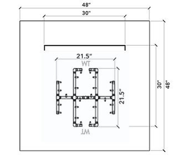 Ready to Finish Warming Trends DIY Fire Pit Kit 48 inch x 48 inch Square -240k BTU Natural Gas or LP - FS4848-240 Fire Pits The Fire Pit Store Ready to Finish Warming Trends DIY Fire Pit Kit 48 inch x 48 inch Square -240k BTU Natural Gas or LP - FS4848-240 Fire Pits The Fire Pit Store