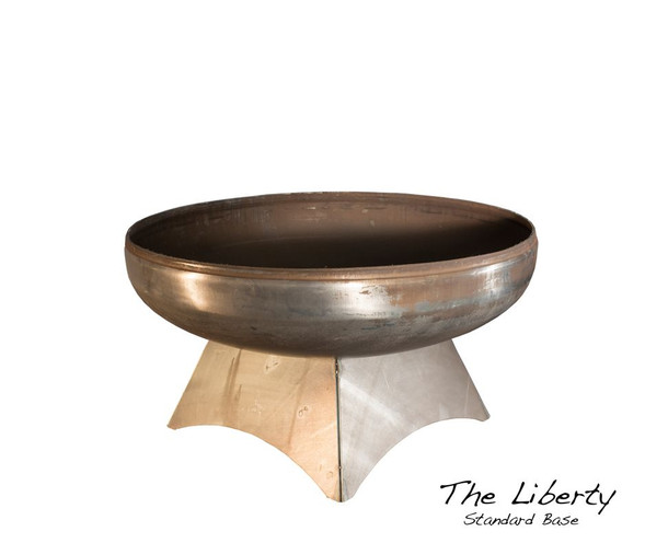 Ohio Flame Liberty 42" Diameter Standard Base Fire Pit Natural Steel - OF42LTY_SB 1 Ohio Flame Liberty 42" Diameter Standard Base Fire Pit Natural Steel - OF42LTY_SB 1