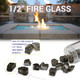 1/2 inch Pacific Blue Classic Fire Glass 6