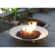 Fire Pit Art Bella Vita 70" Stainless Steel Natural Gas or LP Gas Fire Pit - BV70GAS Artistic Fire Pits The Fire Pit Store