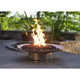 Fire Pit Art Bella Vita 70" Stainless Steel Natural Gas or LP Gas Fire Pit - BV70GAS Artistic Fire Pits The Fire Pit Store