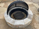 Pivot Spark Screen For 48" Diameter Fire Pit - Carbon Steel 5
