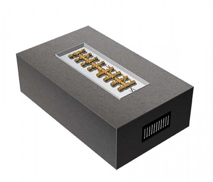 Ready to Finish Warming Trends DIY Fire Pit Kit 60 inch Rectangle Tree ...