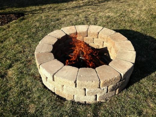 stone fire pit