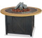 Blue Rhino Uniflame LP Propane Gas Fire Pit Table With Round Slate & Faux Wood Mante - GAD1362SP Fire Pit Table The Fire Pit Store