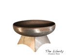 Ohio Flame Liberty 30" Diameter Standard Base Fire Pit Natural Steel