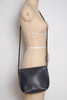 vintage Coach crossbody bag turnlock black leather crossbody handbag