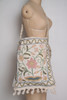 vintage boho fabric bag floral embroidered bohemian hippie purse tassel trim