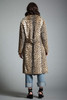vintage 60s leopard faux fur coat winter coat MEDIUM LARGE M L