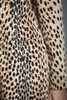 vintage 60s leopard faux fur coat winter coat MEDIUM LARGE M L