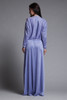 plus size maxi dress cutout soutache leaf eyelet slinky soft draped purple knit vintage 70s XL 1X 