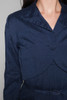 pencil dress bolero set navy blue belted drop shoulder vintage 60s MEDIUM M