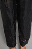 sequin jumpsuit black sequins v strap NYE vintage 80s SMALL S