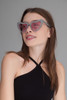  Heart shaped cat eye oversize sunglasses GRAY