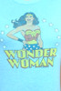 Junk Food T Shirt Tee 50/50 Wonder Woman BLUE S (15" width)