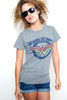 Used Junk Food T Shirt Tee 50/38/12 Wonder Woman HEATHER GRAY XL (17" width)