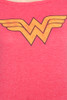 Used Junk Food T shirt 50/50 Tee Wonder Woman RED XL (18" width)