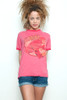 Junk Food T Shirt Tee 50/50 FLASH Distressed Red S (21" width)