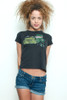 Junk Food T Shirt Tee 50/50 Lucky Charm Leprechaun Black M (16" width)