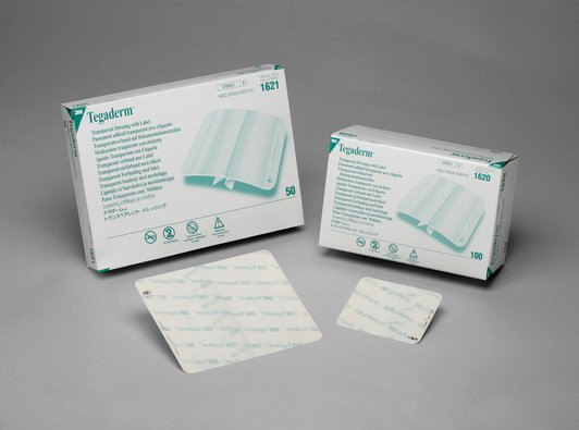3M 1624W Tegaderm Transparent Film Dressing 2-3/8 inch x 2-3/4