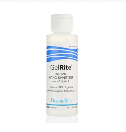 Dermarite Gelrite Instant Antiseptic Hand Sanitizer 4 Ounce - 24/cs Dermarite Gelrite Instant Antiseptic Hand Sanitizer 4 Ounce - 24/cs