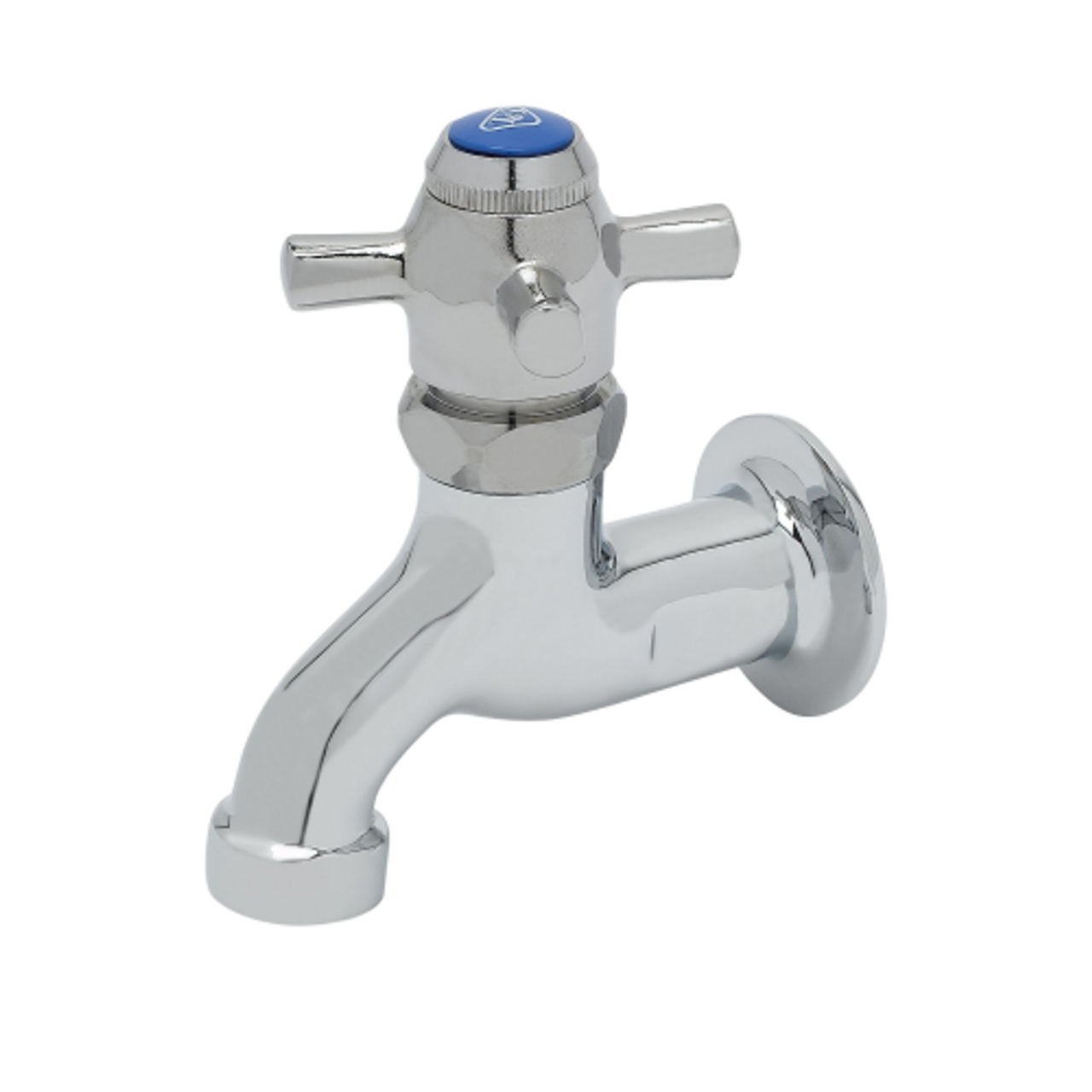 4-Arm Handle and Plain Outlet T&S Brass B-0700 Sill Faucet with 1/2-Inch Npt Female Inlet