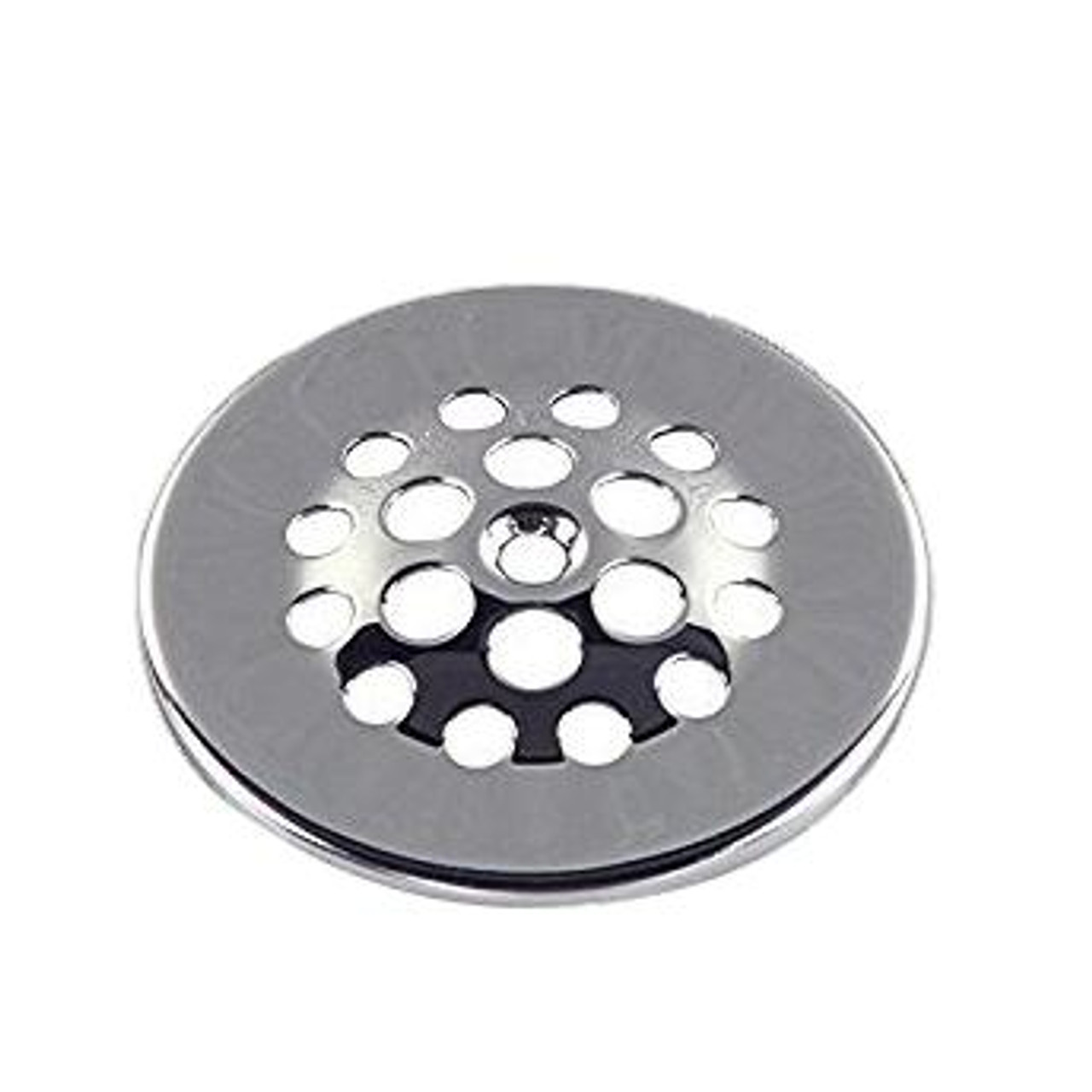 5 in. Round Replacement Strainer with 3 Screws in Chrome Plated for Metal  Spuds for Shower/Floor Drains