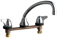 Chicago Faucets 1888E35ABCP Concealed Manual Sink Faucet 8" Center