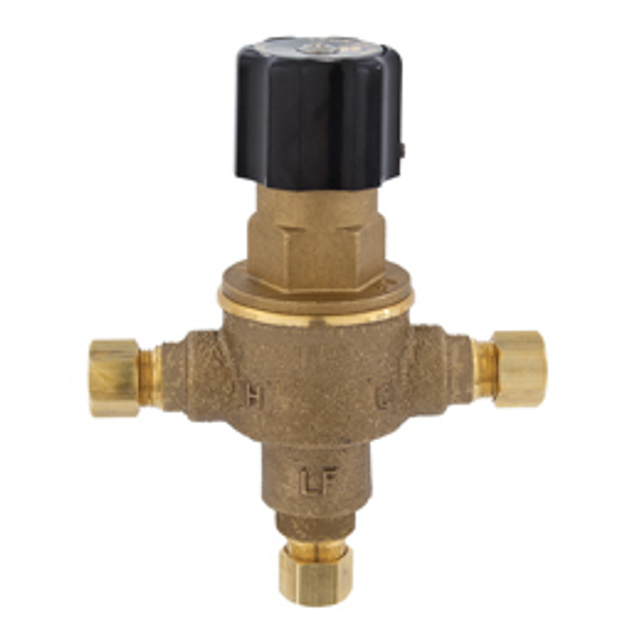 HYDRO MASTER Mechanical Water Mixing Valve, 3/8 Compression Fittings on  inlets and Outlet