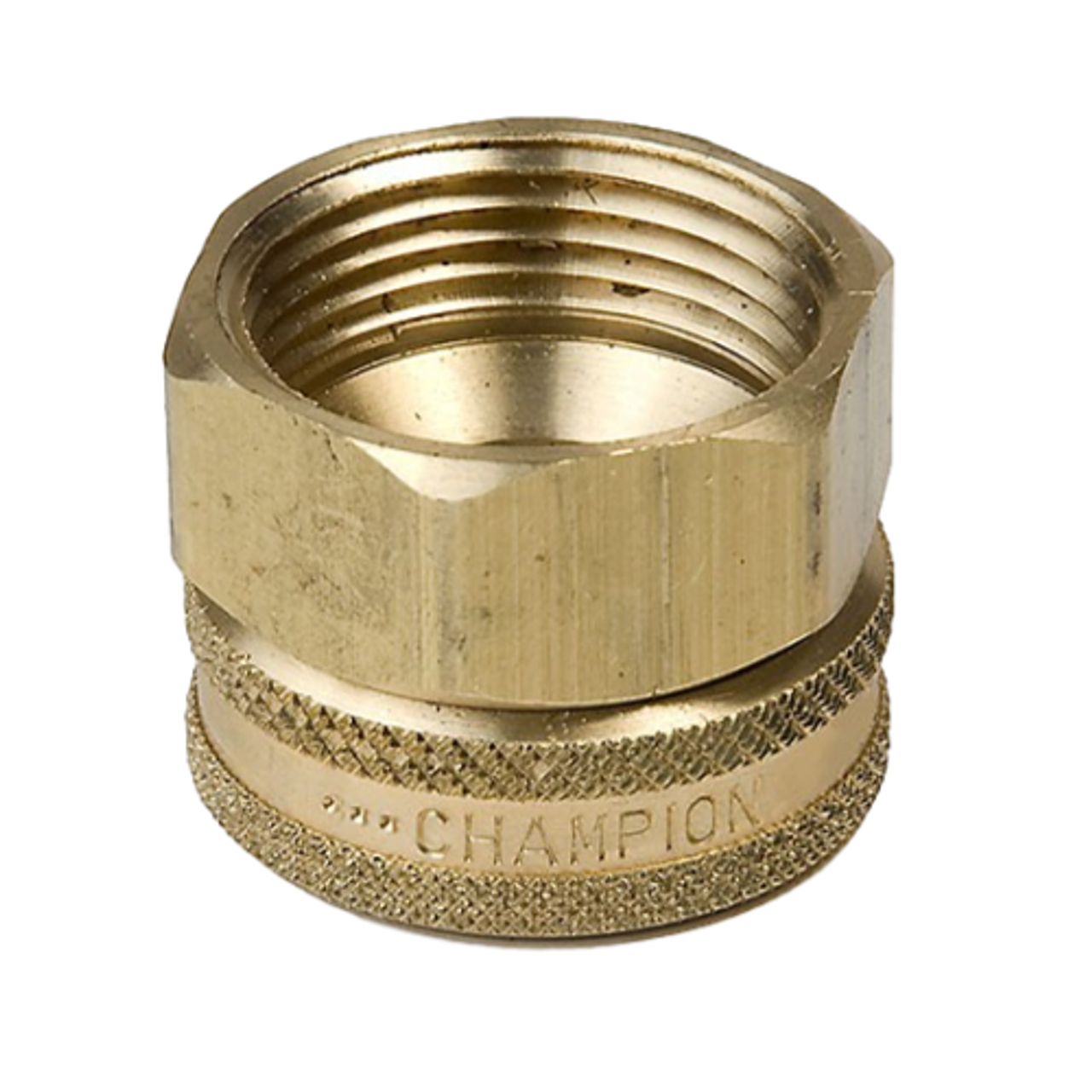 Champion 12F Brass Swivel Hose Fitting 3/4 FHT X 3/4 FIP - Quality  Plumbing Supply
