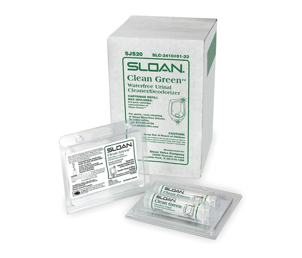 Sloan 1001504 SJS20 Clean Green Waterfree Urinal Cleaner/Deodorizer