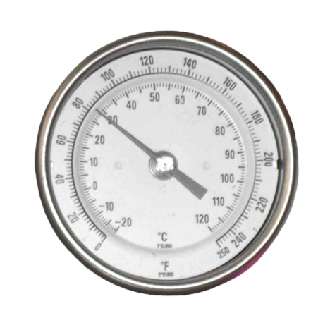 Thermometer 8 Zoll Schwarz/Weiß – Outdoor Thermometer Mit Robustem Design