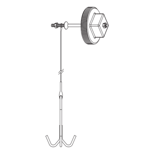 4 Pvc Plug Willoughby COH4 Cleanout Hook 4