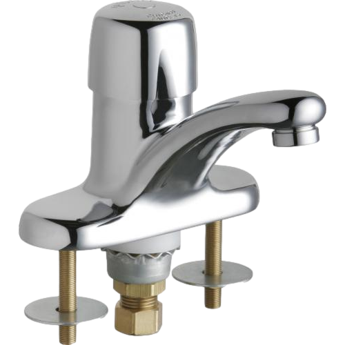 Chicago Faucets 3400-ABCP Deck-Mounted Metering Sink Faucet