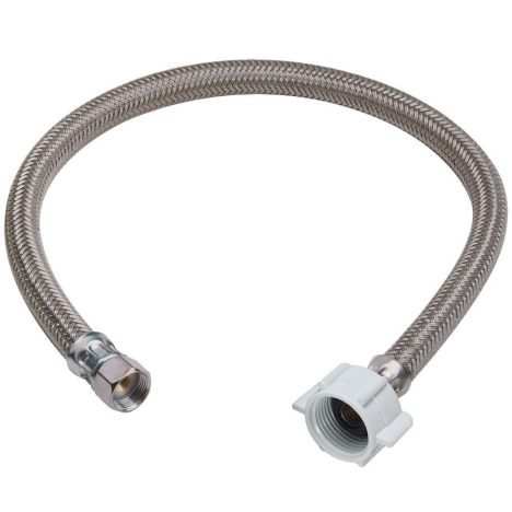 NBH18 18 in. Stainless Steel Braided Flexible Hot Water Heater Supply