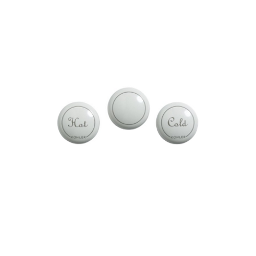 Kohler GP1077792-0 Fairfax Widespread Plug Buttons White